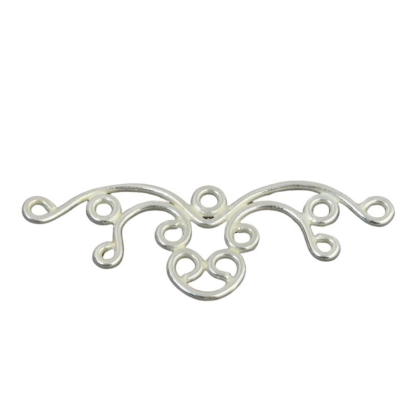 Link / Connector - Friendly Octopus - Bright Silver