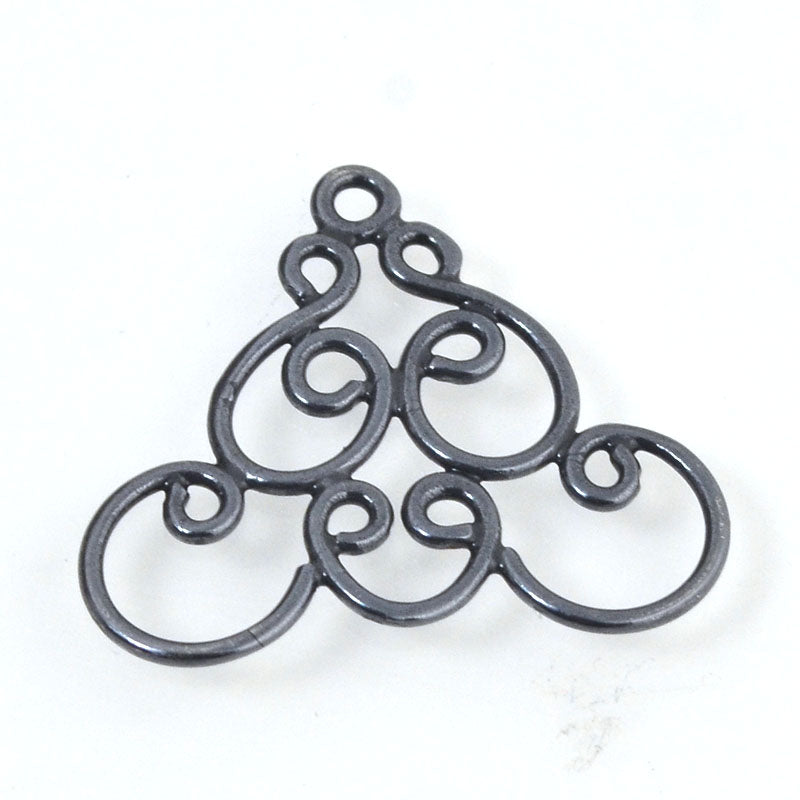 Link / Connector - Whirly Curly - Gunmetal