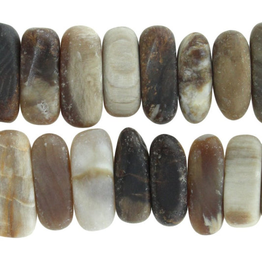 Wood Opalite Mt 5x15 Flat Chip 8in