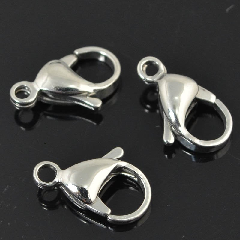 Lobster Clasp - 15mm - Stainless Steel