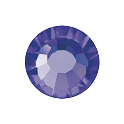 Preciosa - ss30 - VIVA12 Flatback Rhinestones - Deep Tanzanite (72pcs)