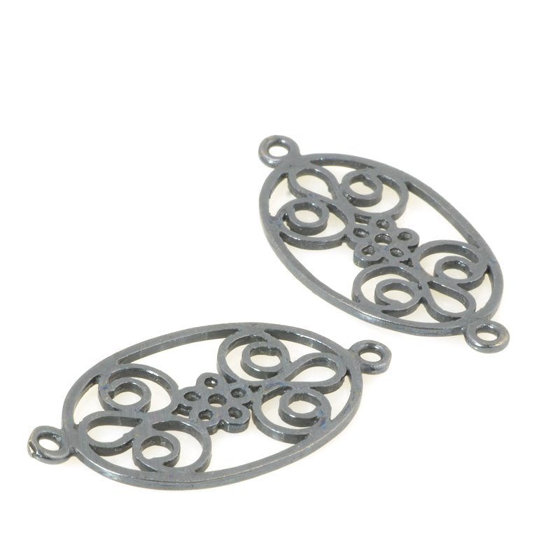 Link - Oval Curliques - Gunmetal