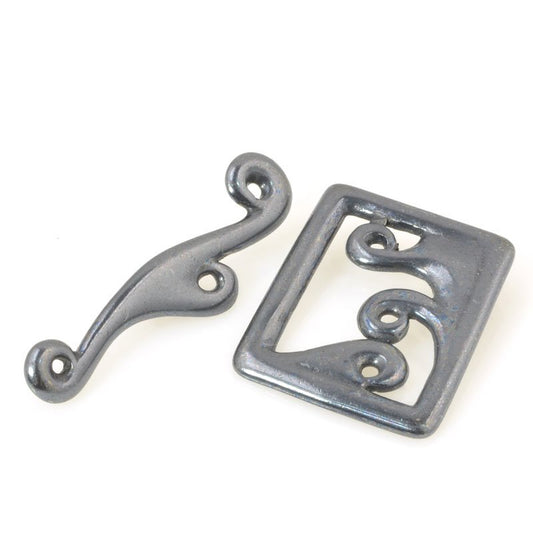 Toggle Clasp - Framed Waves - Gunmetal