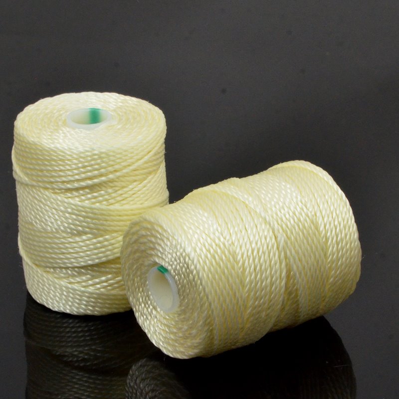 C-Lon Bead Cord - Vanilla - Heavy