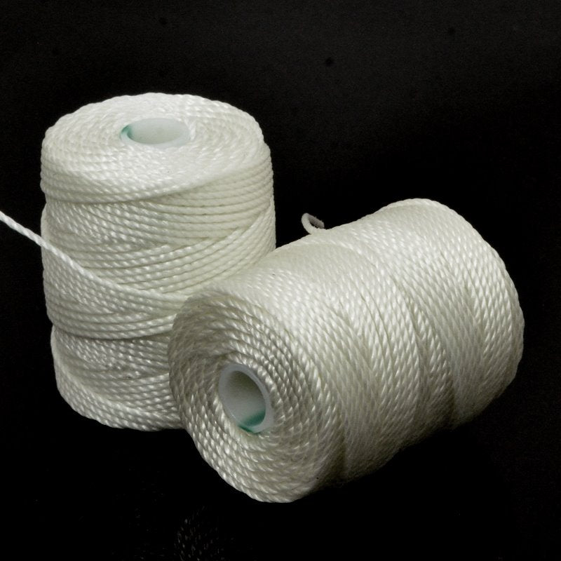 C-Lon Bead Cord - White - Heavy