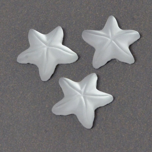 Glass Cabochon - 8mm Starfish - Matte Crystal