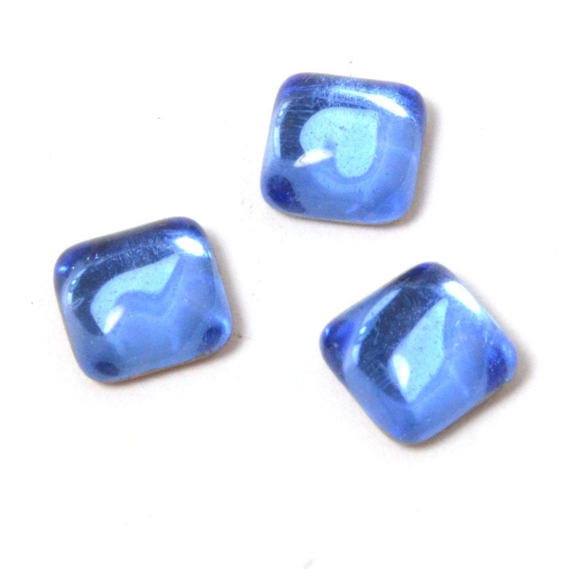 Glass Cabochon - 6mm Square - Sapphire
