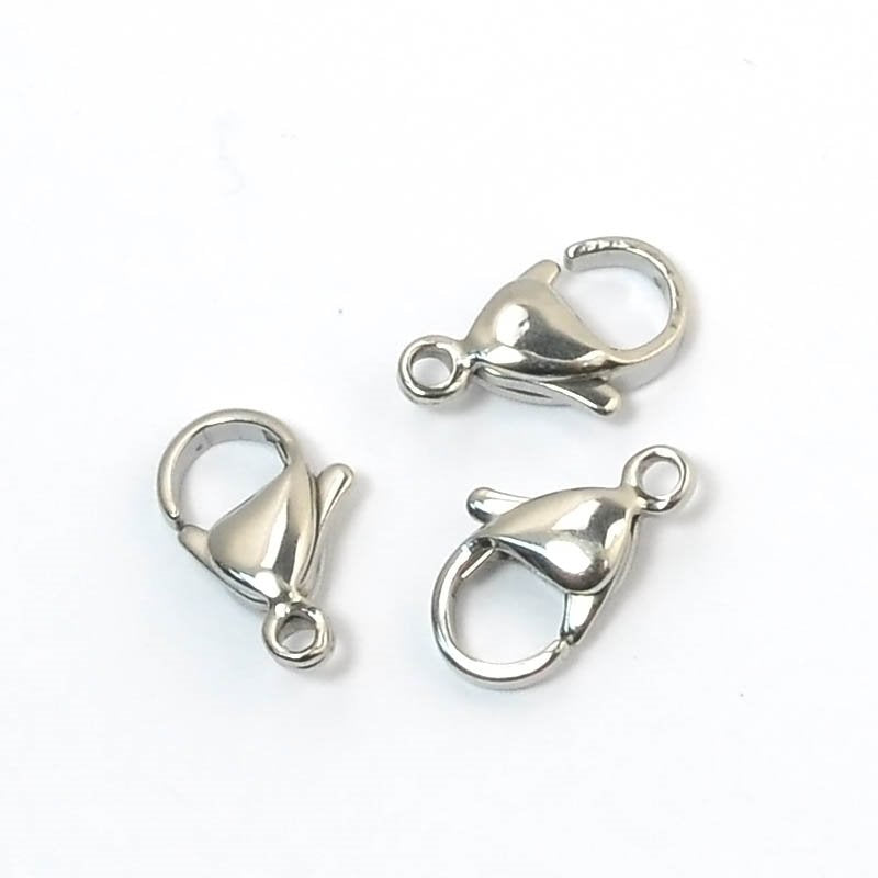Lobster Clasp - 12mm - Stainless Steel