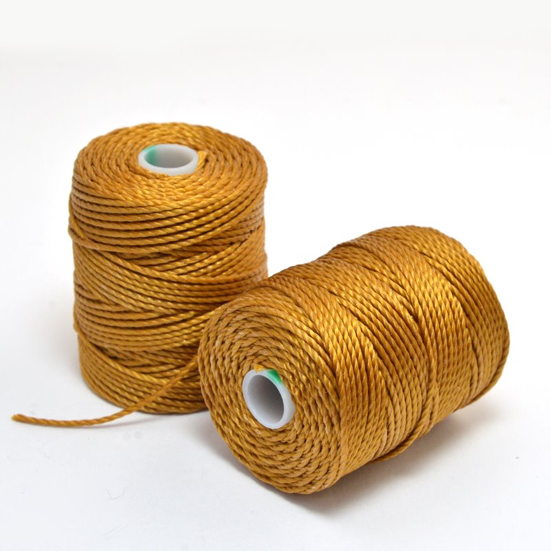 C-Lon Bead Cord - Gold - Heavy