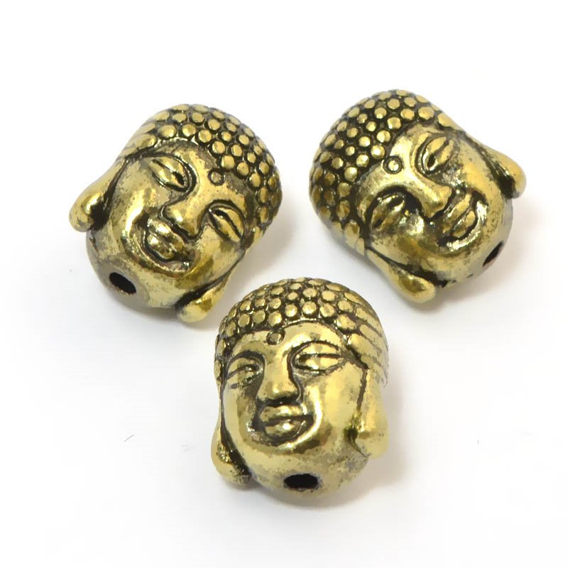Metal Beads - Buddha Head - Brass Oxide