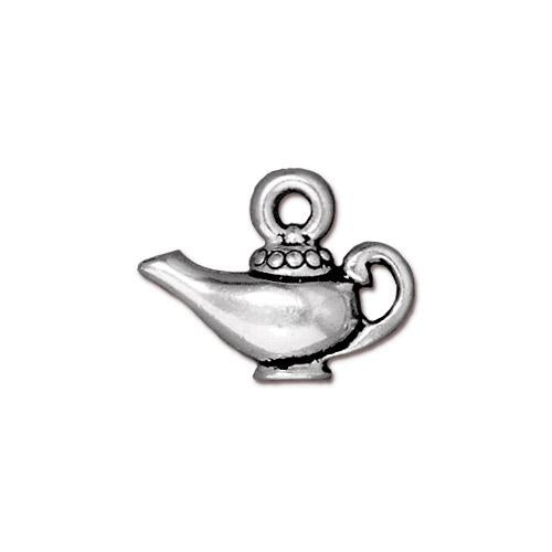 Aladdin's Lamp Charm Antique Silver Each
