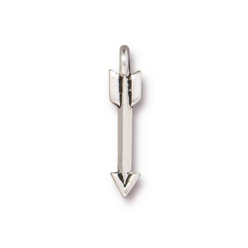 Mini Arrow Charm Antique Silver Each