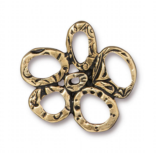 Link -  Intermix 5 Ring Link - Antique Gold