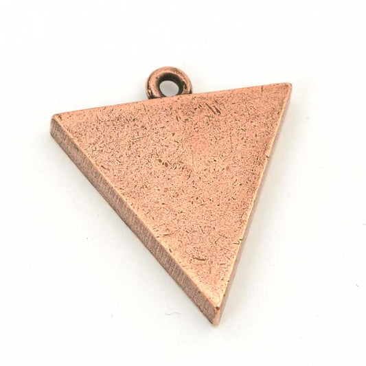Resin Bezel Tray - Large Triangle Pendant - Antiqued Copper