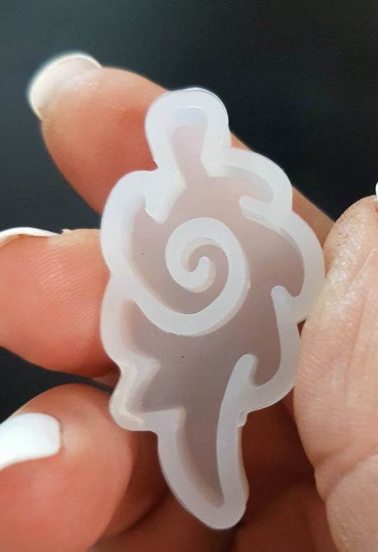 Mold - 46mm Pendant Tribal Spiral
