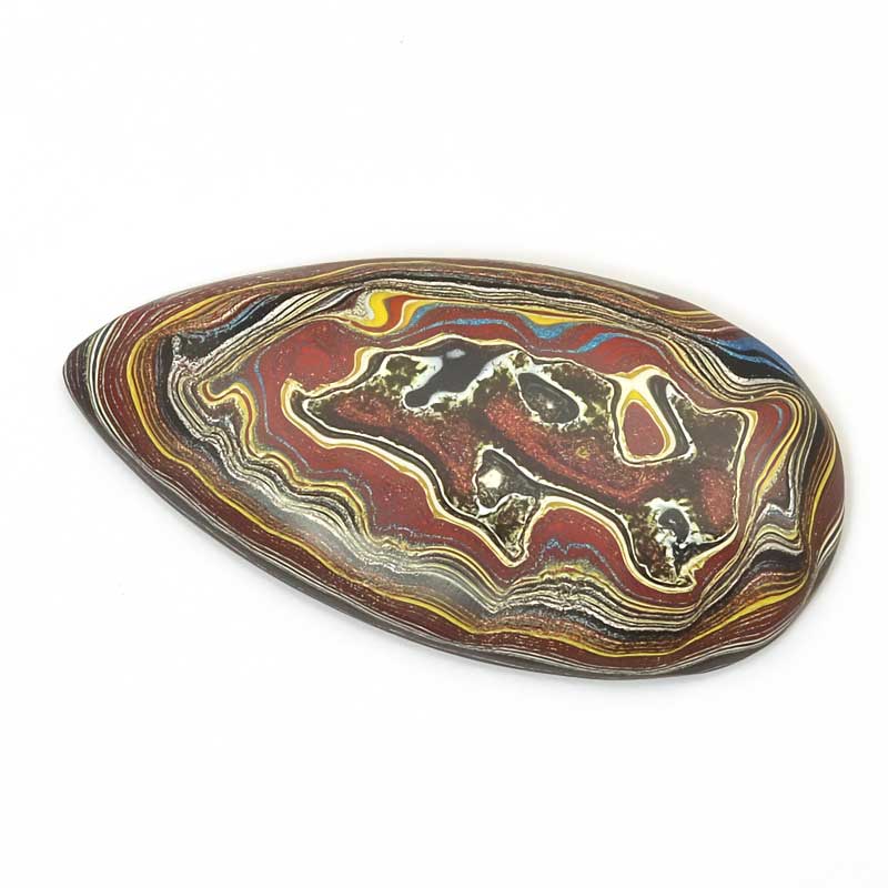 OOAK Cabochon - Freeform Tear Drop - Fordite - Corvette