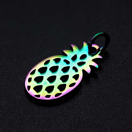 Pineapple Charm Rainbow Stainless 2