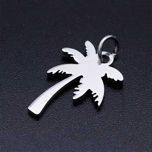 Palm Tree Charm Stainless Steel 2