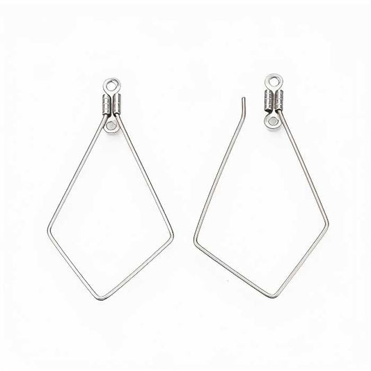 Earring Frame - Kite - Stainless Steel (10)