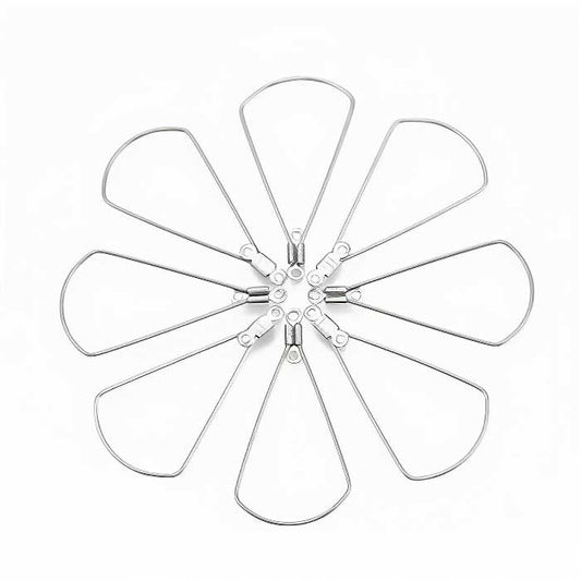 Earring Frame - Pie Wedge - Stainless Steel (10)