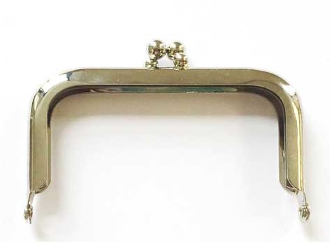 DIY Purse - 3in Rectangle Purse Frame - Silver