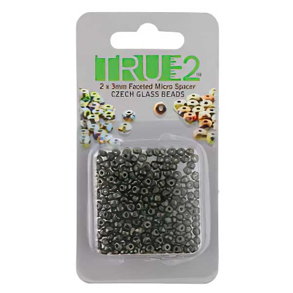 Fire Polish - 2x3mm - Faceted Micro Spacer Rondelle - Polychrome Sage And Citrus