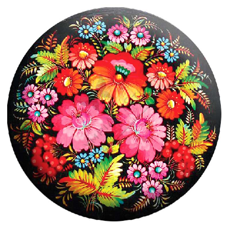 OlympiArt Cabochon Round - 30mm - Color Riot