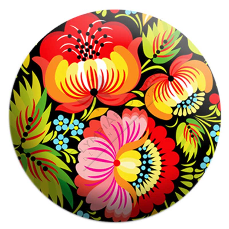 OlympiArt Cabochon Round - 30mm - Tahitian Trio