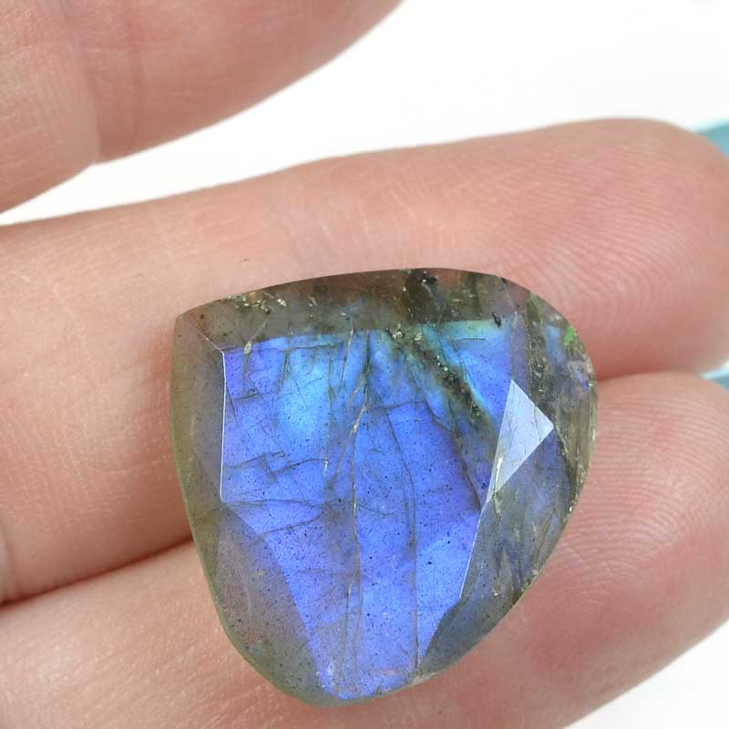 OOAK Stone Cabochon - Faceted Drop - Labradorite