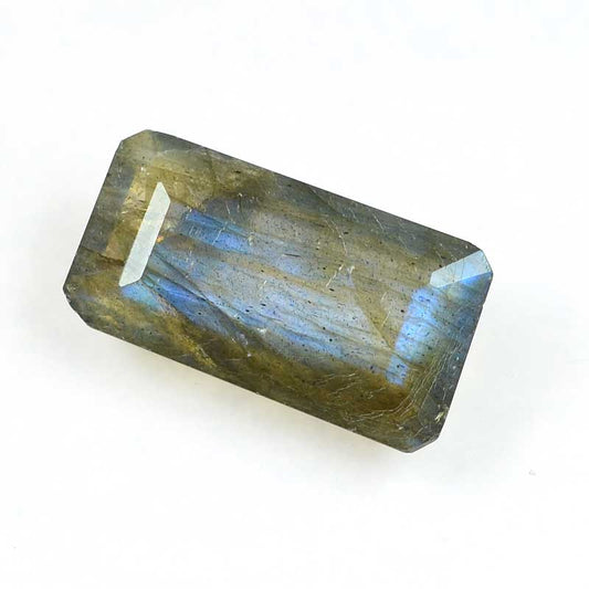 OOAK Stone Cabochon -  Faceted Rectangle - Labradorite