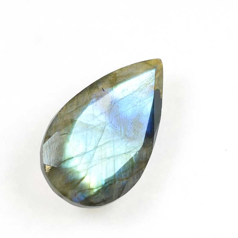 OOAK Stone Cabochon - Faceted Drop - Labradorite