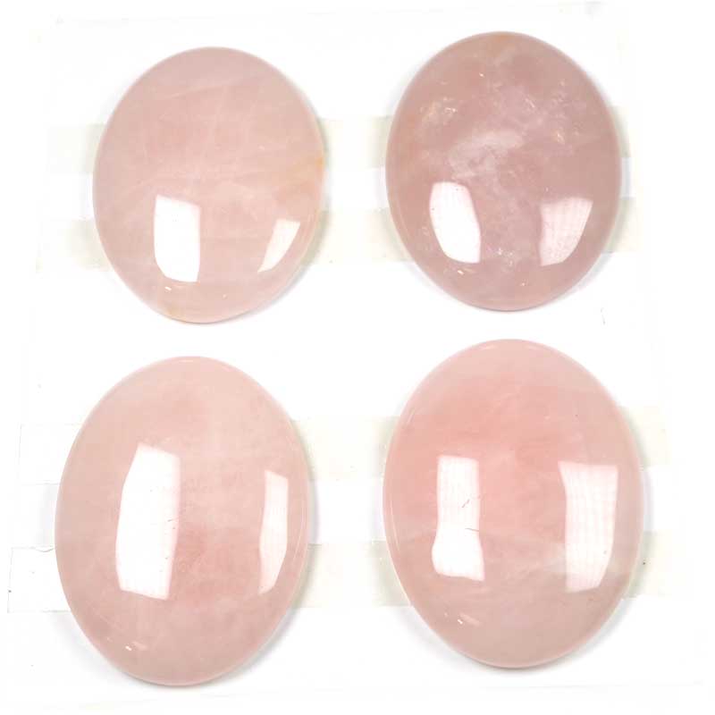 Stone Cabochon - 30x40mm Oval - Rose Quartz