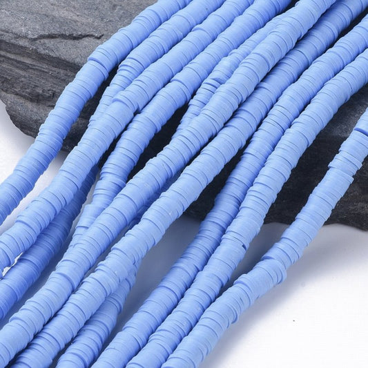 Polymer Clay Vinyl - Heishi - Periwinkle (strand)