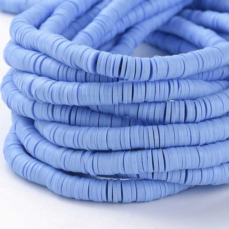 Polymer Clay Vinyl - Heishi - Periwinkle (strand)