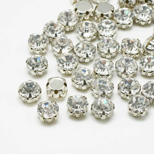 Sew-on Rhinestones - 3mm Chaton Montees Round - Crystal (1440)
