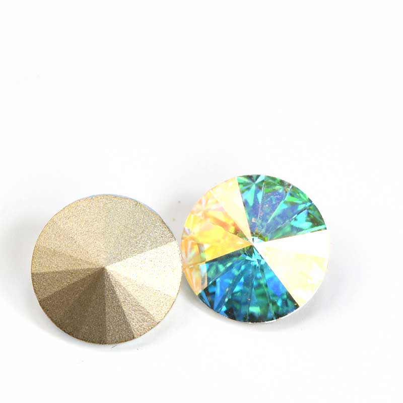 Preciosa - 12mm Rivoli - Crystal AB (2)