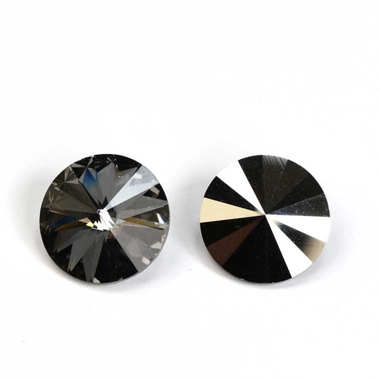 Preciosa - 12mm Rivoli - Crystal Nightfall (2)