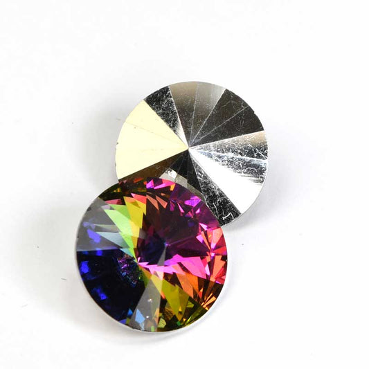 Preciosa - 12mm Rivoli - Crystal Vitrail Medium (2)