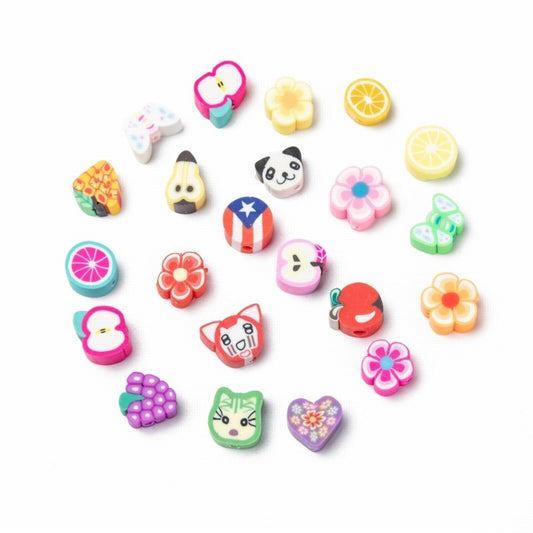 Polymer Clay Vinyl - Assorted Kawaii Shapes (Pack)