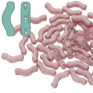 Czech Shaped Beads - Bridge - Lila Luster (25)