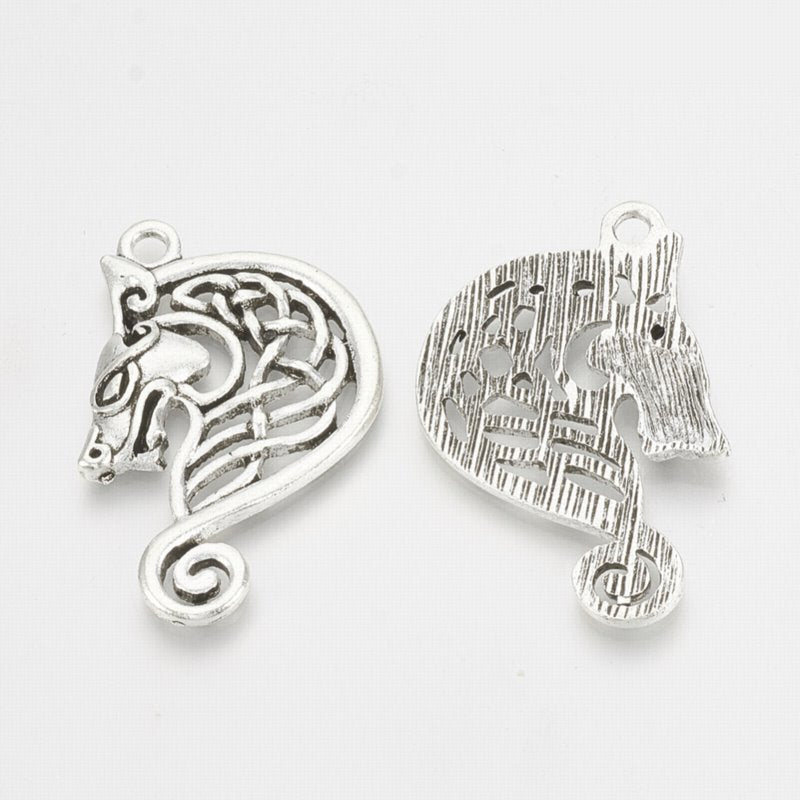 Celtic Wolf Pendant Ant Silver Each