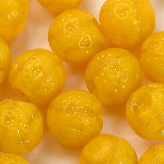 Glass Beads -  Oranges - Mellow Orange Semi-Matte (20)