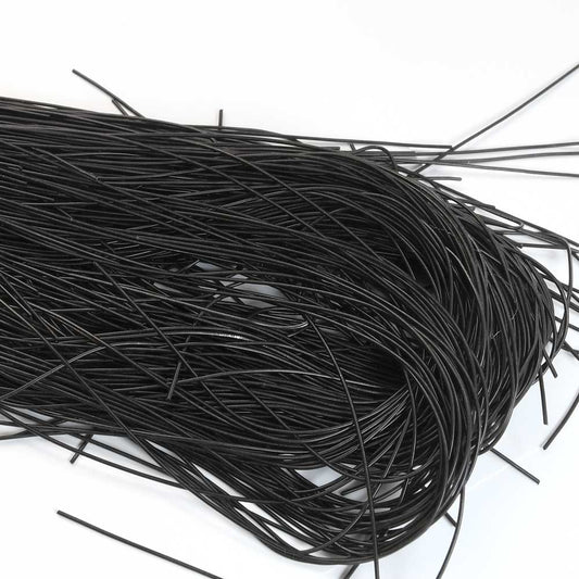 French Wire / Dabka - .5mm Smooth - Licorice (Approx 10m)