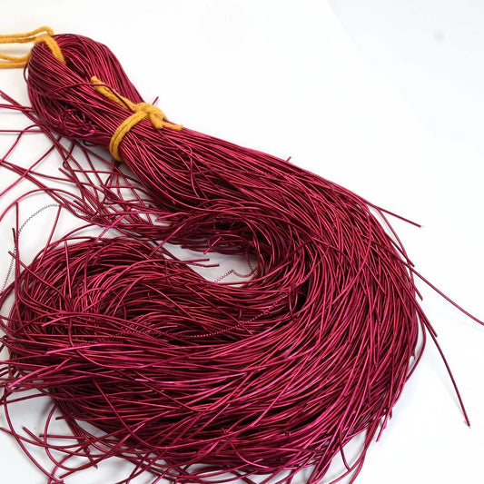 French Wire / Dabka - .5mm Smooth - Berry (Approx 10m)