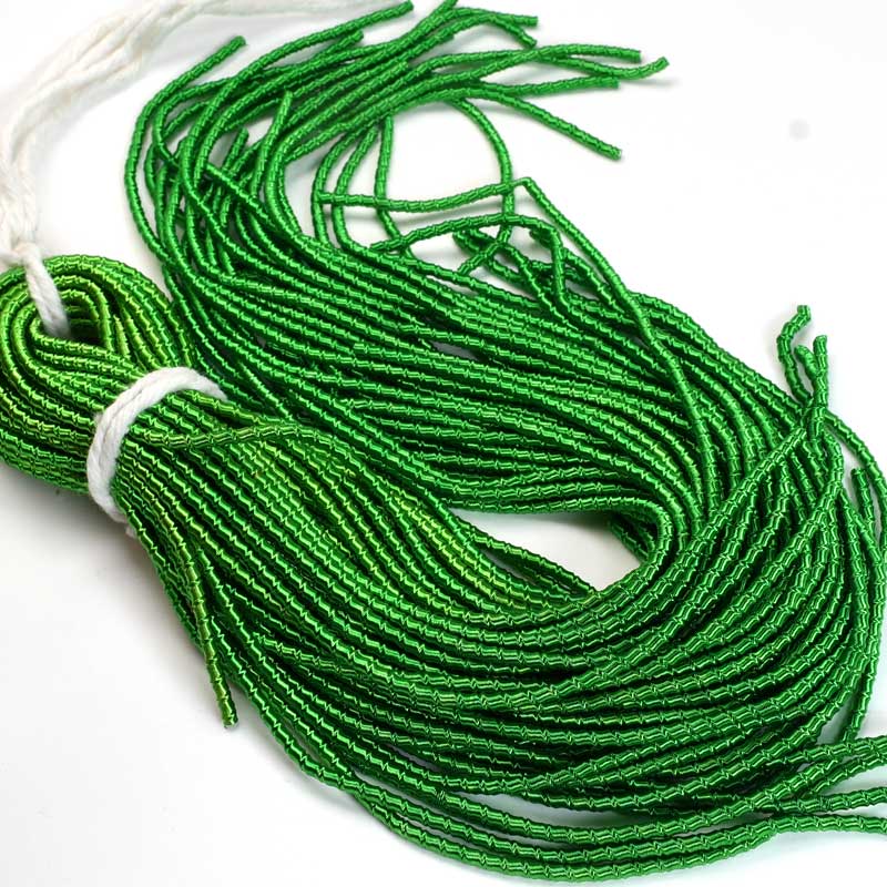 French Wire / Dabka - 2mm Bamboo - Verdant Green (Approx 1.5m)