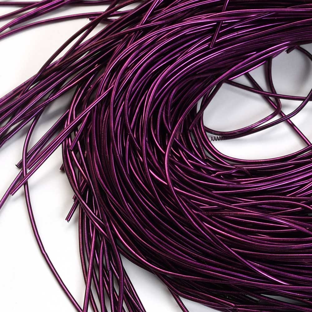 French Wire / Dabka - 1mm Smooth - Purple Potion (Approx 5m)