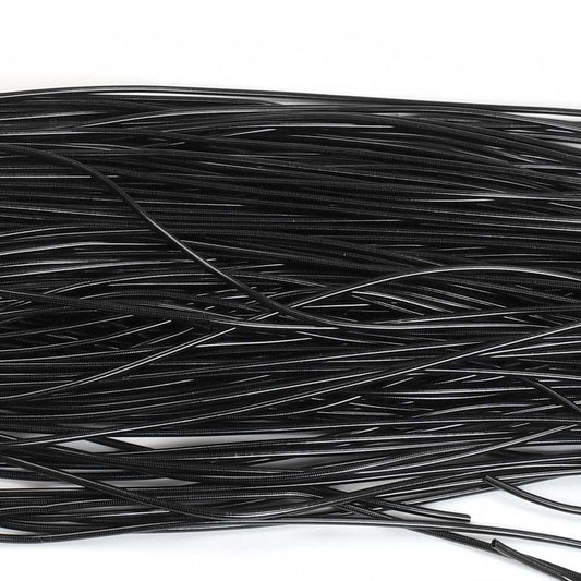 French Wire / Dabka - 1mm Smooth - Licorice (Approx 5m)
