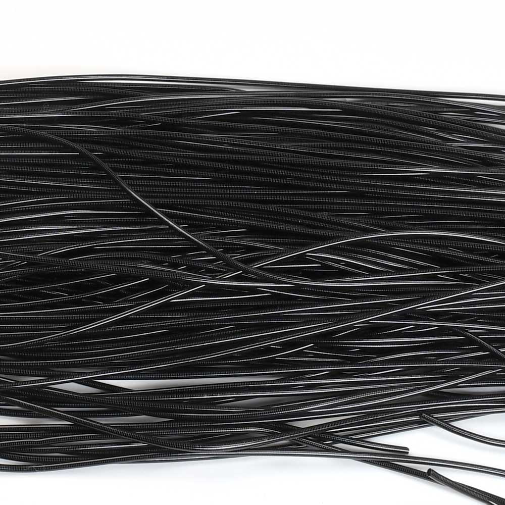 French Wire / Dabka - 1mm Smooth - Licorice (Approx 5m)