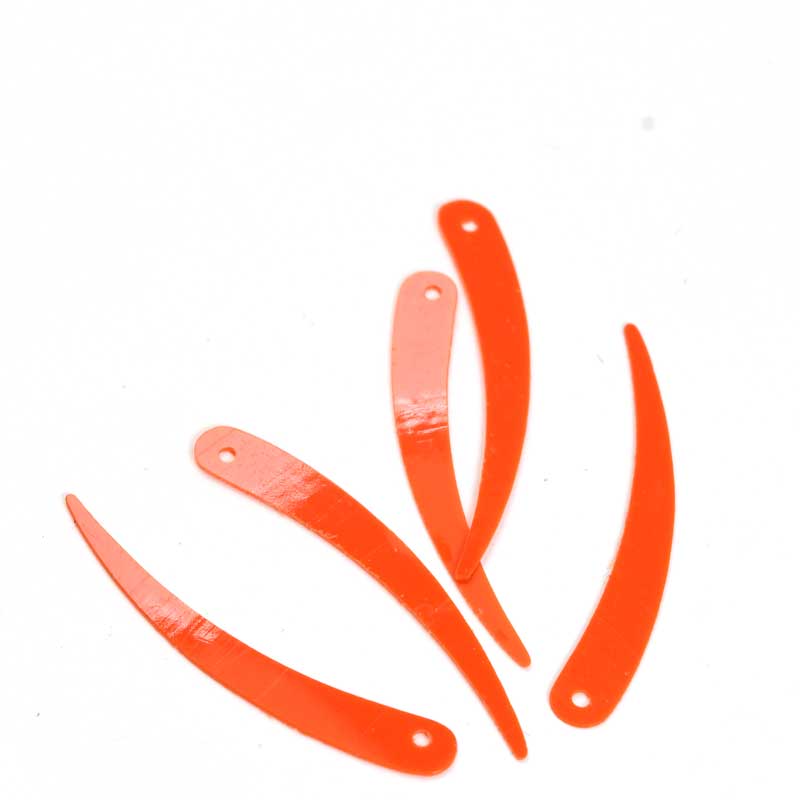 Sequins -  Feather Saber - Flame Orange (10g)