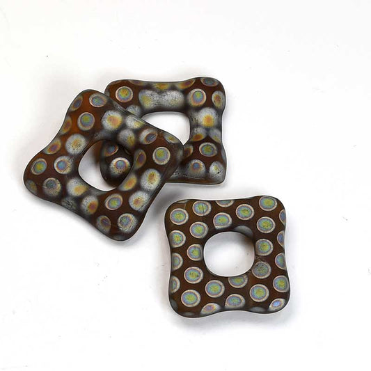 Fused Glass - 25mm - Trafalgar Square - Matte Butterscotch